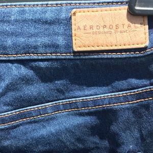 Aeropostale Women’s High Waisted Jeggings, Size 2 short, Blue jean